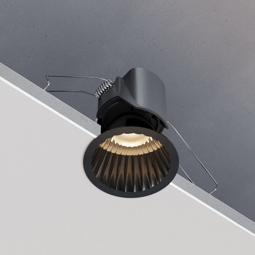 Светильник встраиваемый светодиодный Arco 12W 3000K черный жемчуг IP44 15274/LED