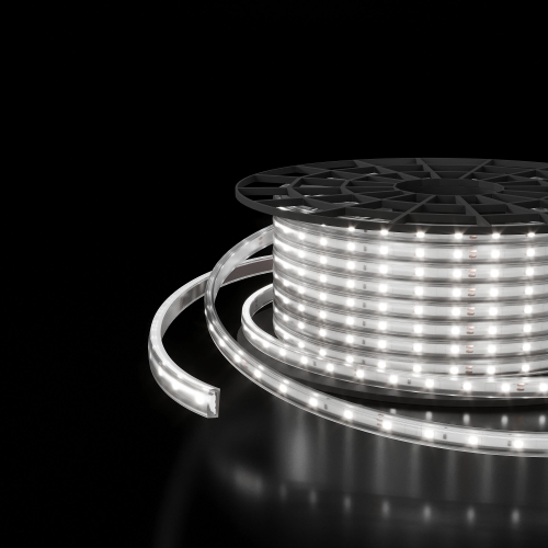 Купить Светодиодная лента 220 В 8 Вт/м 60 Led/м 2835 IP65, холодный белый 6500K, 50 м Лента светодиодная 220V 8W 60Led 2835 IP65 холодный белый, 50 м
