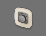 OP6555 Лицевая панель OMEGA (Антрацит серый) для светорегулятора универсального QUANT