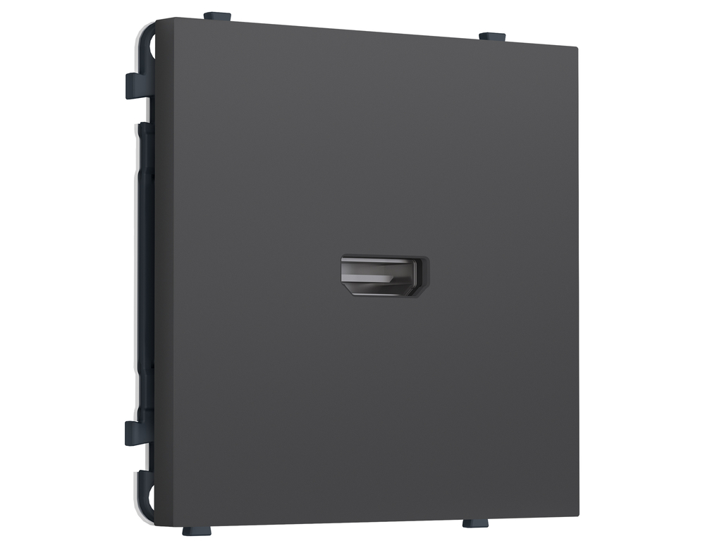 MS914030 Комплект механизма розетки HDMI 2.1 SIGMA Графит Мягкое касание 30V/900MS 4K-120HZ 8K-60Hz QUANT PRO (SP9140, PR223)