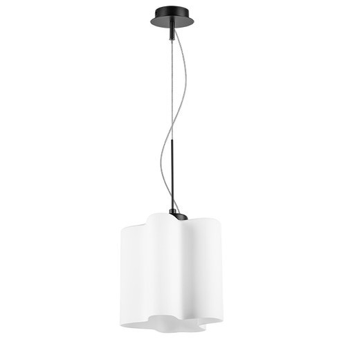 Купить 802117 Подвес NUBI 1х40W E27 ЧЕРНЫЙ МАТОВЫЙ/БЕЛЫЙ