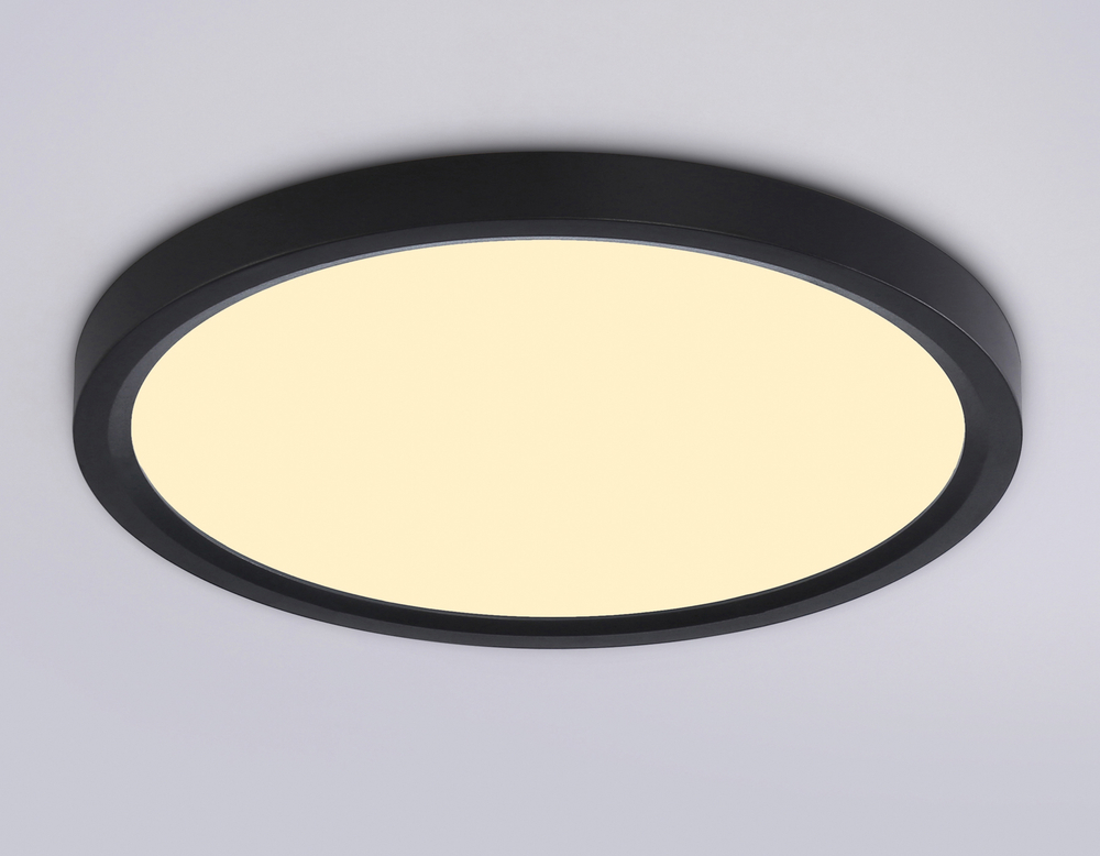 FZ1904 BK черный IP54 20W 3000K-6500K CCT-переключатель D300*25 (Без ПДУ)