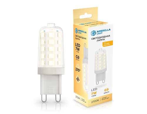 Купить 100703 LED G9 7W 2700K 220-240V