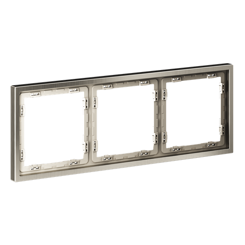 Купить Рамка металлическая на 3 поста, S70 Metal (никель)