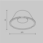 Комплектующие для светильника Technical LensD75-24