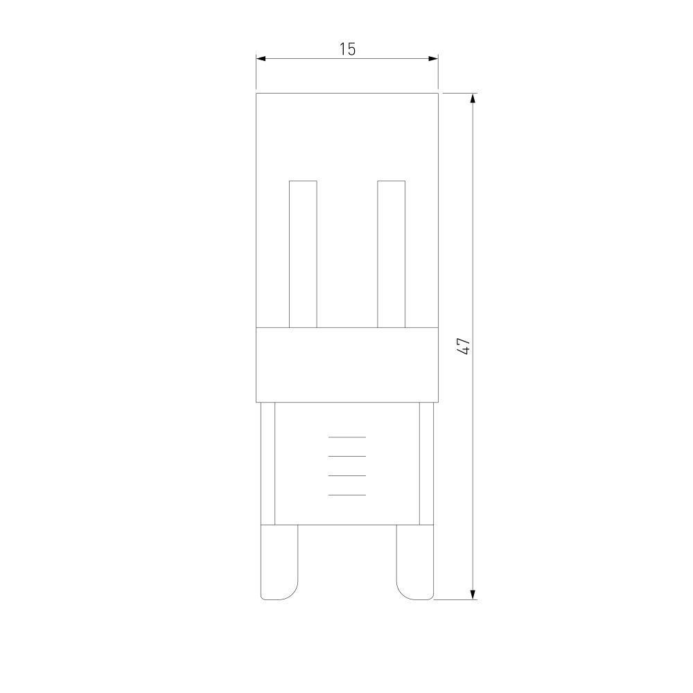Светодиодная лампа JCD 3W 220V 3300K G9 BLG906