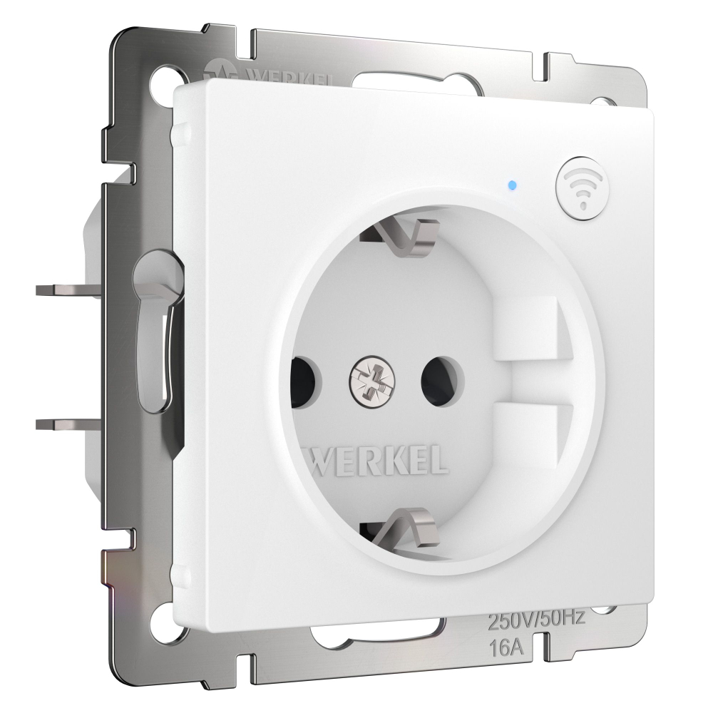 Умная встраиваемая розетка Werkel Wi-Fi 3500W IP20 W1171601 белый