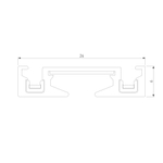 Шинопровод накладной (2м) Flat Magnetic 85129/00