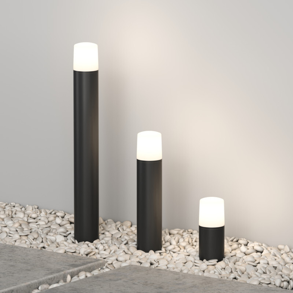 DK9743-BK Ландшафтный уличный светильник NORD, IP65, 1хE27 LED, до 18 Вт, черный, алюминий