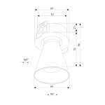 Светильник встраиваемый поворотный с антибликовой решеткой Bell 8W 4000K черный 25097/LED