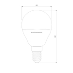Светодиодная лампа G45 7W 6500K E14 Mini Classic  LED 7W 6500K E14 матовое стекло (BLE1407)