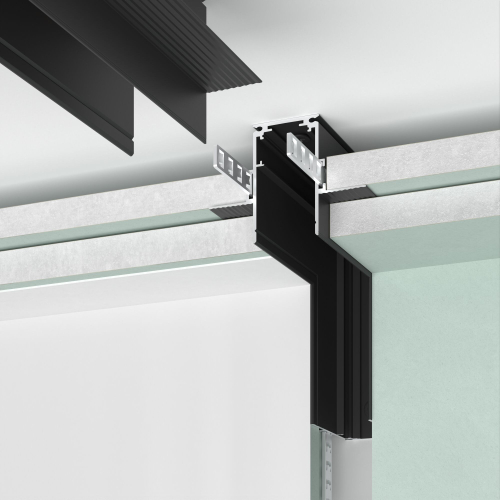 Купить Slim Magnetic Коннектор угловой внутренний для встраиваемого шинопровода под ГКЛ 12,5мм черный 85211/00 85211/00