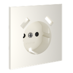 Накладка для розетки с заземлением и защитными шторками, с USB A+A, S70 (хлопок)