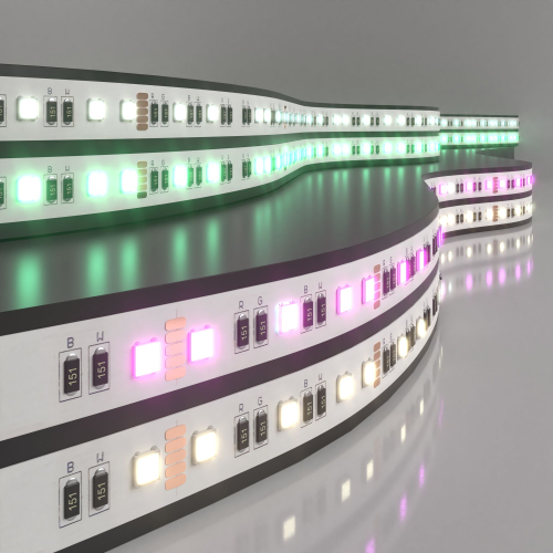 Купить Светодиодная лента 24 В 24 Вт/м 60 Led/м 5050 IP20, MIX RGB/дневной белый 4200K, 5 м Лента светодиодная 24V 24W 60Led 5050 IP20 MIX RGB/дневной белый, 5м