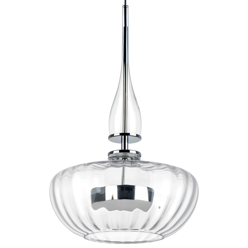 804400 Люстра ASTRA LED 12W 600LM ХРОМ/ПРОЗРАЧНЫЙ 3000K