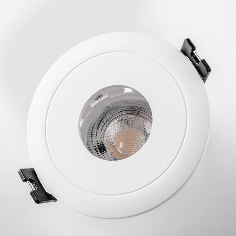 012206 Рамка (светильник) PVC д/LED-модулей 941хх и LED-ламп D50мм ANELLO ROUND БЕЛЫЙ