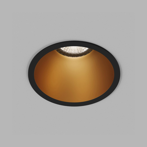 Купить DK3026-BG Встраиваемый светильник, IP 20, 10 Вт, GU5.3, LED, черный/золотой, пластик