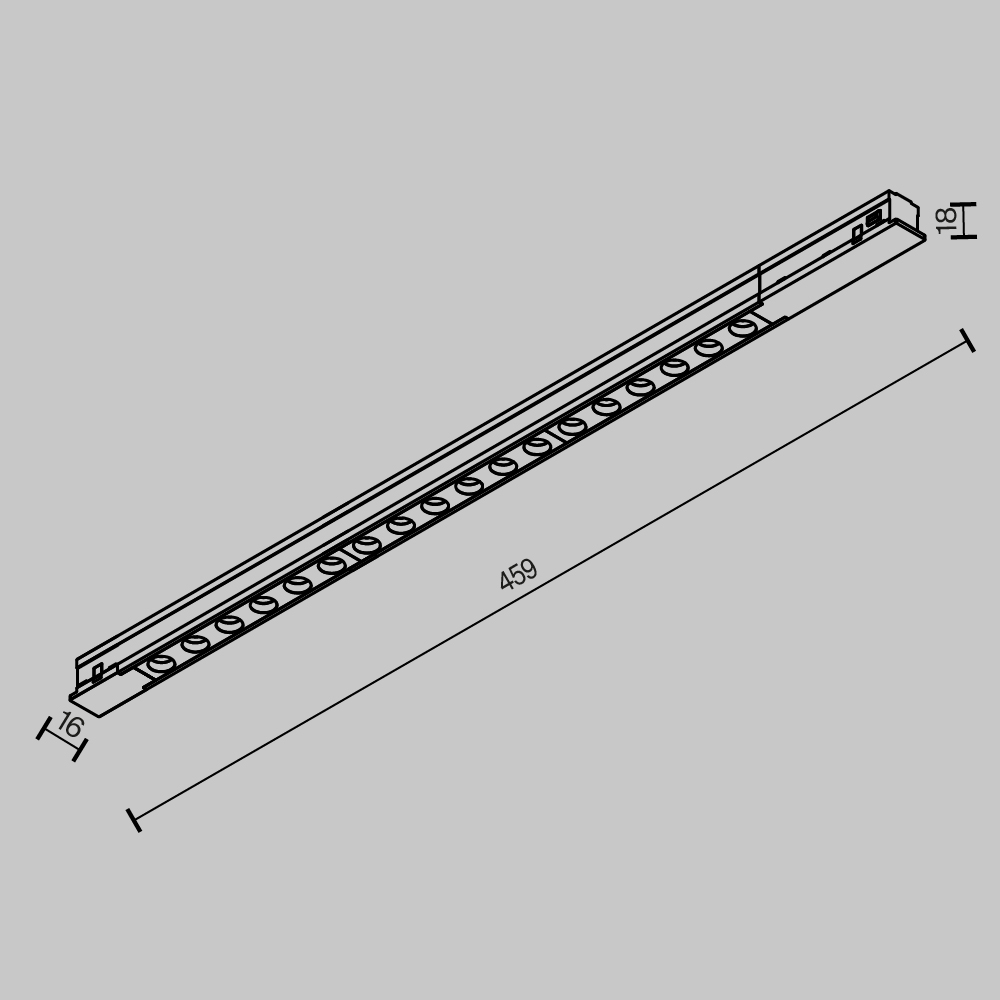 Трековый светильник Technical TR232-2-15W4K-B