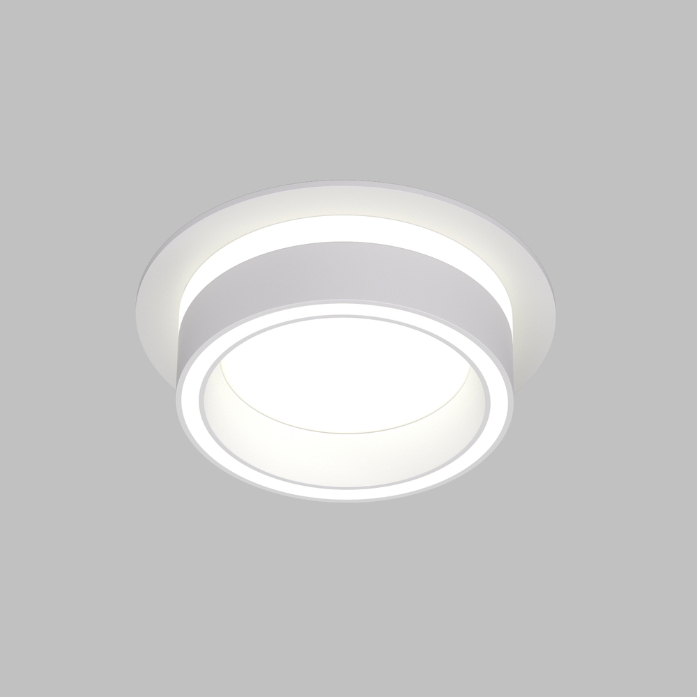 DK2100-WH Встраиваемый светильник NIKO, IP 20, до 15 Вт, GX53, LED, белый, акрил, алюминий