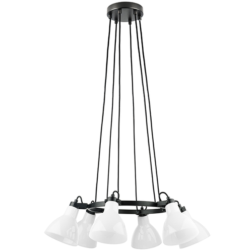Купить 761160 Люстра ACROBATA 6х40W E14 ЧЕРНЫЙ/БЕЛЫЙ
