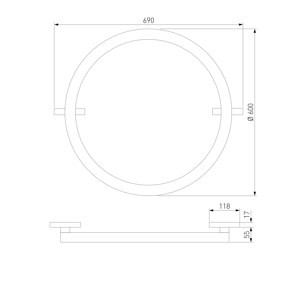 Slim Magnetic Трековый светильник 26W 4000K Most чёрный 85523/01