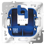 Розетка компьютерная встраиваемая VOLTUM S70 RJ45 кат.6, (белый матовый)