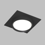 DK2091-BK Встраиваемый светильник FLAT, IP 20, до 15 Вт, GX53, LED, черный, алюминий