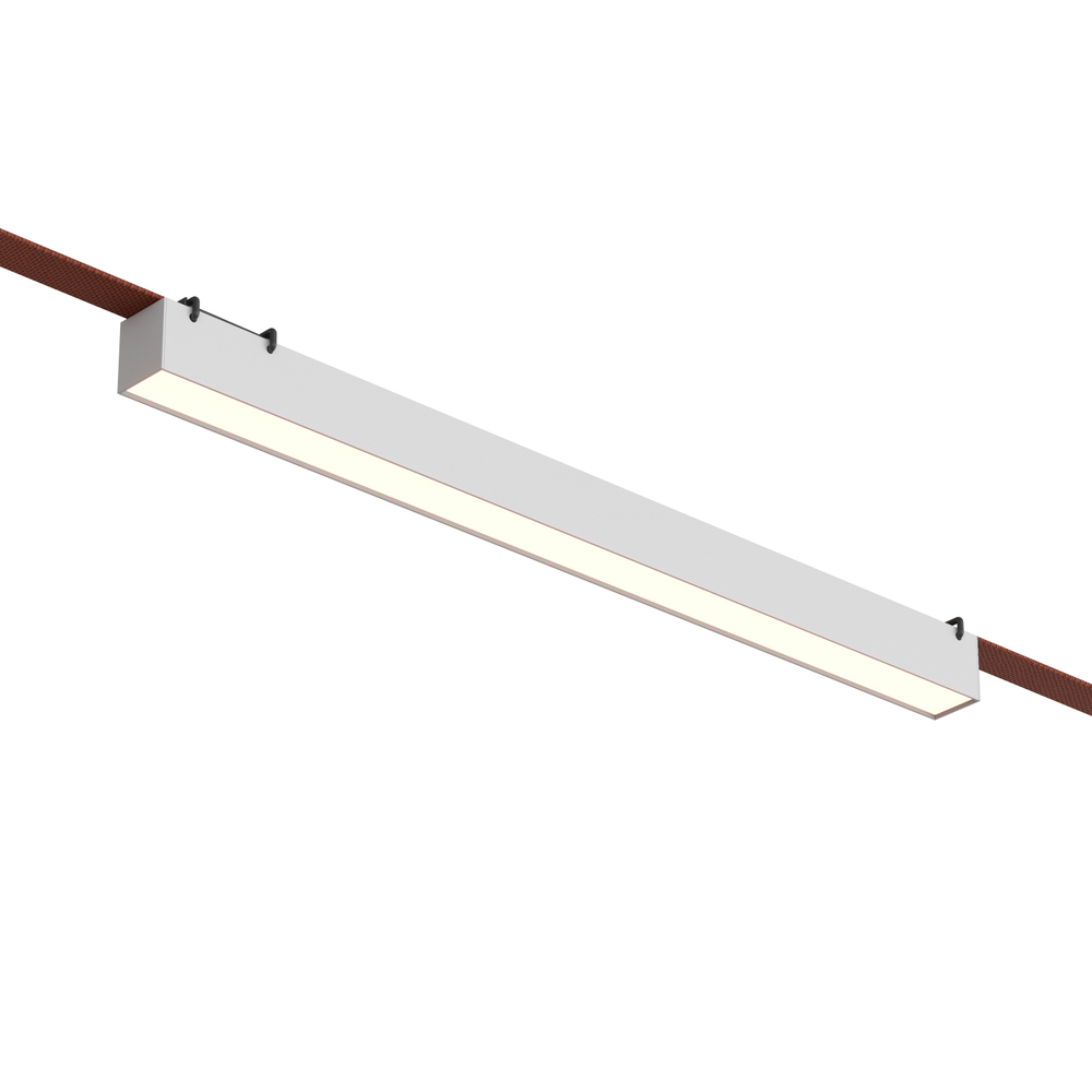 DK5576-WH Cветильник для трека-ремня Belty, серия Linear, со светодиодом, L642*W40*H45мм, 48V DC, 24W, RA90, 120°, 4000K, IP20, белый, алюминий