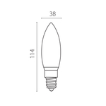 940504 ЛАМПА энергосберегающая LED 220V C35 E14 7W=65W 380LM 180G FR 4000K 20000H