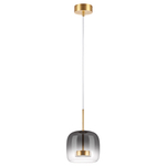 804008 Люстра CUPOLA LED 9W 450LM ЗОЛОТО/ДЫМЧАТЫЙ 3000K