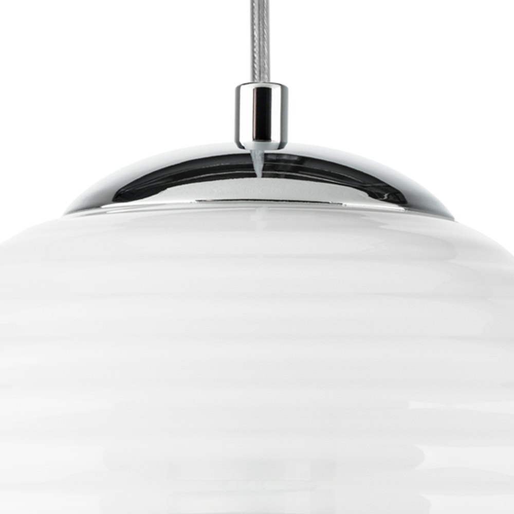 804101 Подвес DISSIMO 1х40W E27 ХРОМ/БЕЛЫЙ