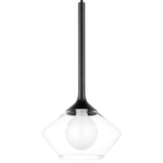 801202 Люстра VETRO 1х6W(led) G9 ЧЕРНЫЙ/ПРОЗРАЧНЫЙ