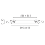 224364 Светильник ZOCCO QUA LED 40W 3600LM 4000K