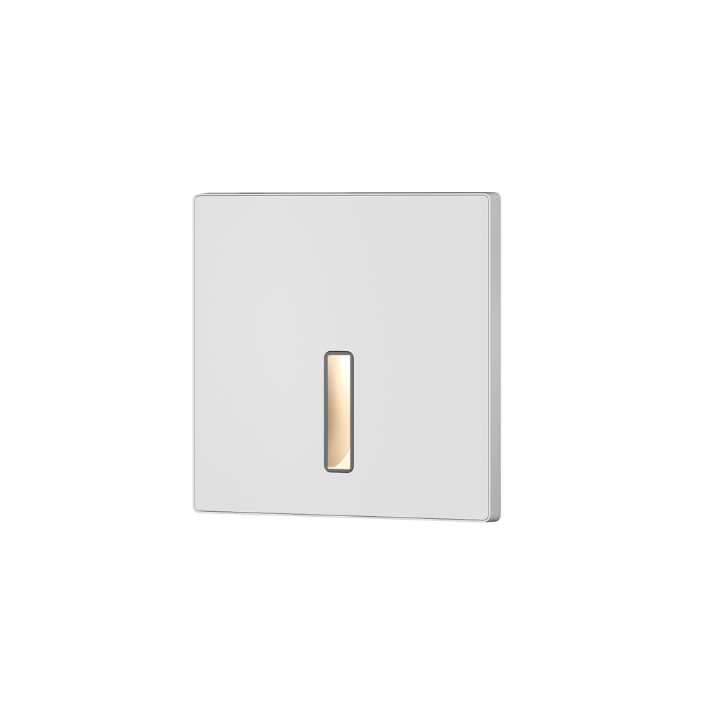DK1030-WH Светильник встраиваемый в стену, IP 20, LED 3000K, 3 Вт, белый, алюминий