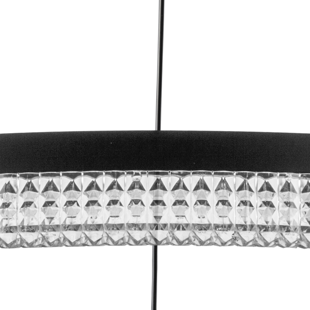 736187 Люстра ROTONDA 51W LED 2808LM 180G ЧЕРНЫЙ 3000K
