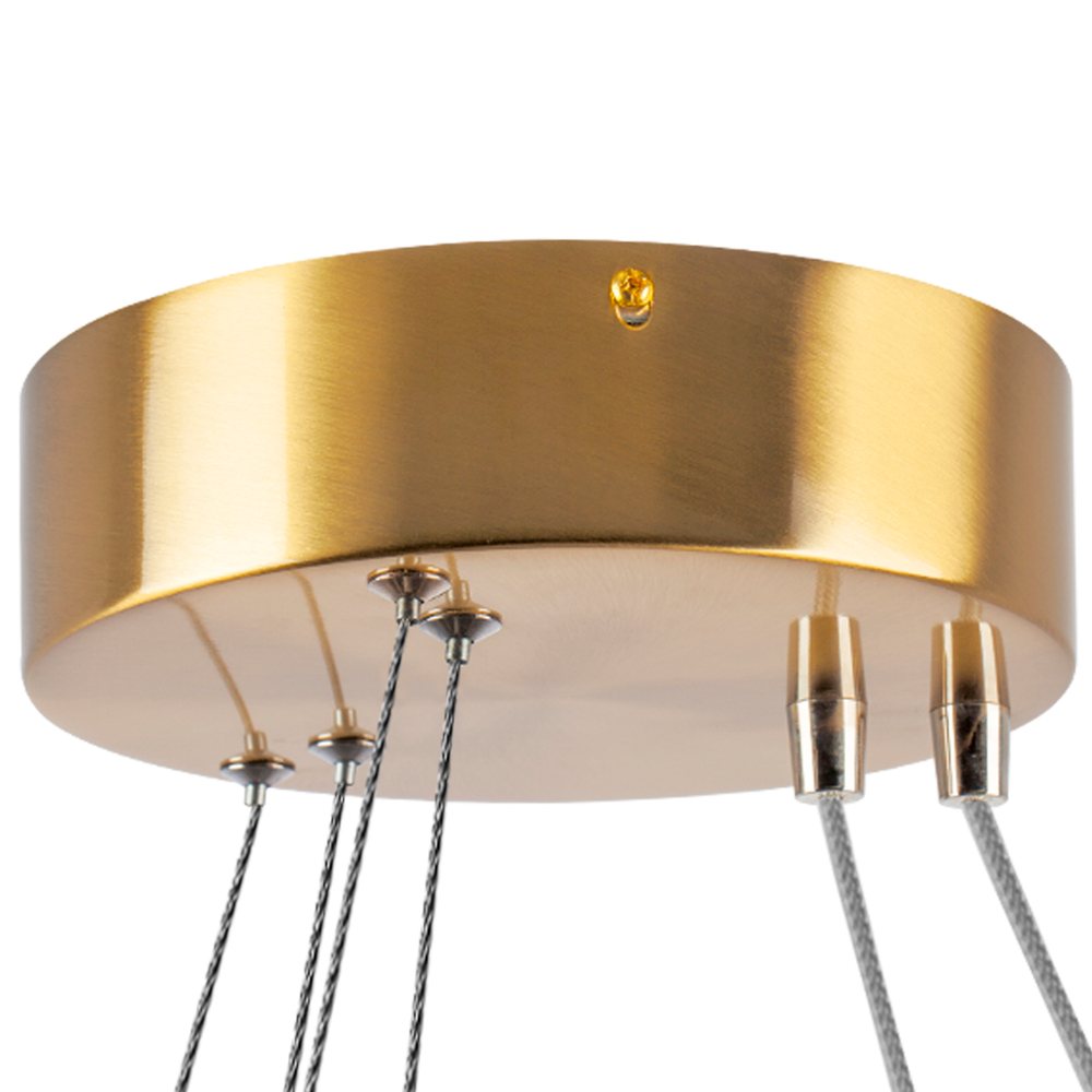 748123 Люстра SATURNO LED 84W 5800LM 70G ЗОЛОТО 3000-6000K