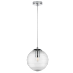 804001 Подвес DISSIMO 1х40W E27 ХРОМ/ПРОЗРАЧНЫЙ
