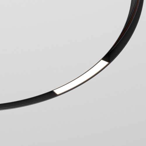 Купить Slim Magnetic Трековый светильник для радиусного шинопровода 8W 4200K Planar чёрный Ø 800мм 85179/01