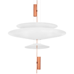 814532  2КОР! Люстра VIOLA LED 3x6W 560LM РОЗОВОЕ ЗОЛОТО/БЕЛЫЙ 3000K