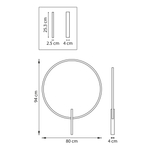 738587 Бра UNDINE 28W LED 1300LM ЧЕРНЫЙ 3000K