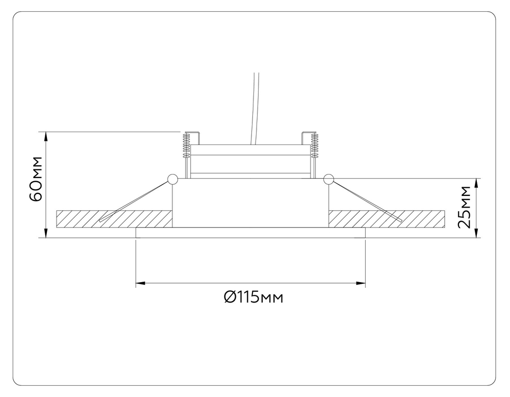 TN52336 SBK/GBK черный песок/черный глянец GX53 max 12W D115*25
