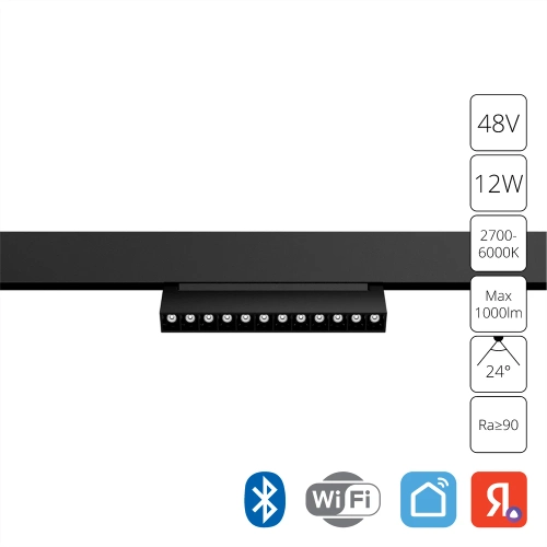 Купить Магнитный трековый светильник Arte Lamp LINEA SMART A4696PL-1BK
