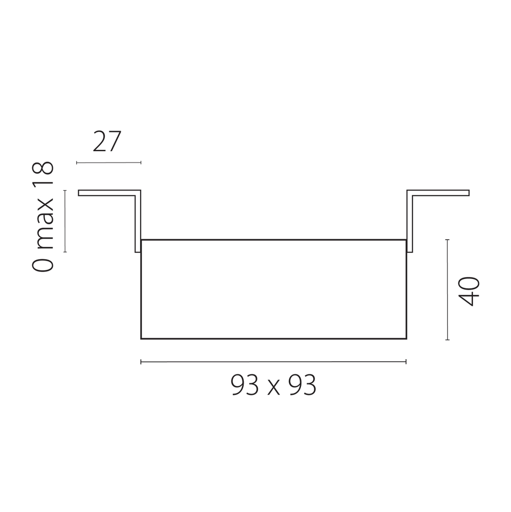 G214507 Светильник DOMINO QUAD MR16 ЧЁРНЫЙ (214510+214507)