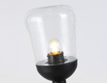 ST2085 BK/CL черный/прозрачный IP54 E27 max 40W D150*350