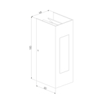 Уличный настенный светодиодный светильник Techno LED IP54 с регулировкой лучей 1638 TECHNO LED