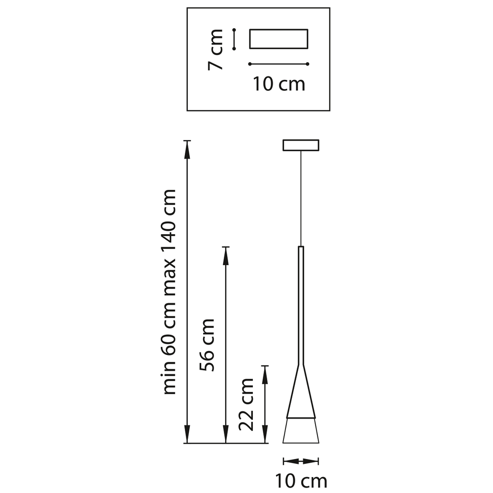 804110 Подвес CONICITA 1х40W E14 БЕЛЫЙ