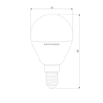 Светодиодная лампа Dimmable G45 7W 4200K E14 BLE1449