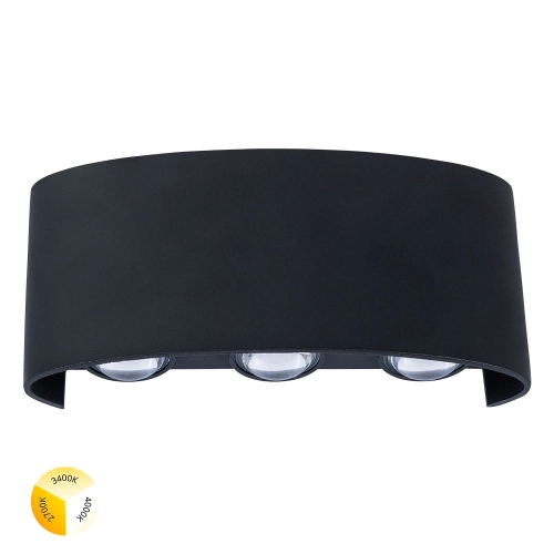 Купить Фасадный светильник Arte Lamp BOSTO A3722AL-6BK