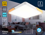 FZ1312 WH/LW белый/светлое дерево 36W 5000K 400*400*50 (без ПДУ)