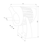 Грунтовый светильник Elektrostandard Landscape LED 4000K 18W IP65 35186/S черный